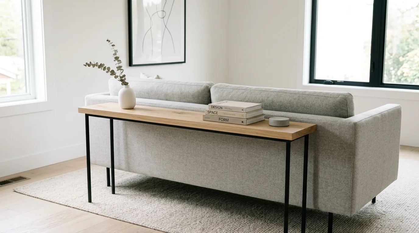 Use greenery to soften straight lines